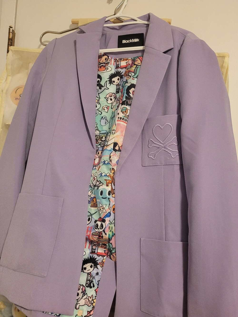 Tokidoki Blackmilk Purple Blazer S Size
